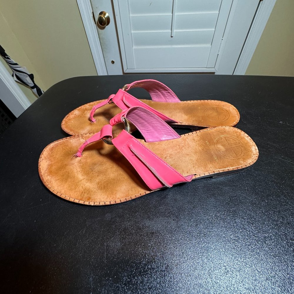 Lilly Pulitzer pink size 8 leather slipper sandal